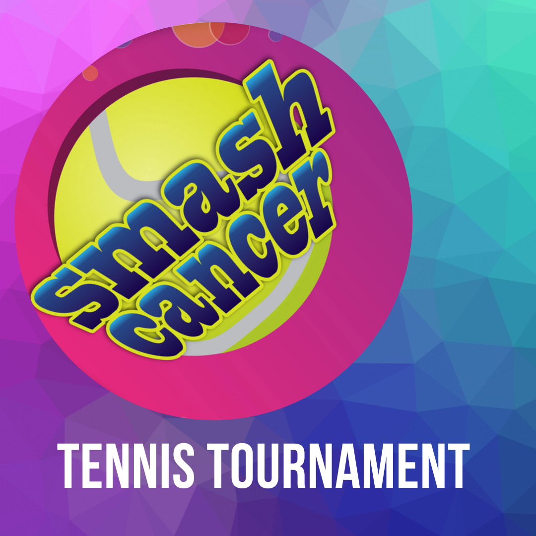 Smash cancer tennis tournament logo